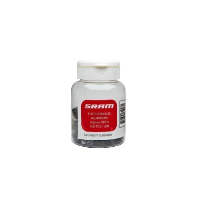 00.7115.004.000 - SRAM SHIFT FERRULES 4.0MM OPEN BLK 100-COUNT Množ. Uni