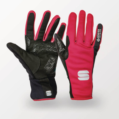 Zimné cyklistické rukavice Sportful WS Essential 2 malinové/čierne
