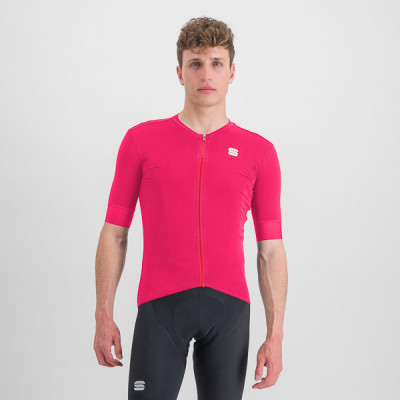 Letný cyklistický pánsky dres Sportful Monocrom ružový