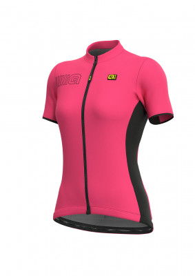 Letný cyklistický dres dámsky ALÉ SOLID COLOR BLOCK LADY - ružový Letný cyklistický dres dámsky ALÉ SOLID COLOR BLOCK LADY - ružový