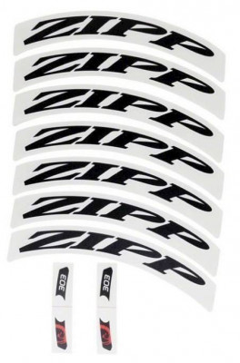 11.1918.015.001 - ZIPP DECAL SET 1 WHEEL 303 ZIPPLOGO MATTEBLK Množ. Uni