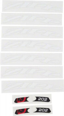 11.1918.030.000 - ZIPP DECAL SET 1 WHEEL 202 ZIPPLOGO MATTEWHT Množ. Uni