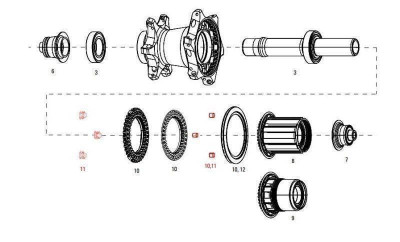 11.2018.035.001 - ZIPP MAGNET SET FOR CLUTCH REAR COGNITION NSW Množ. Uni
