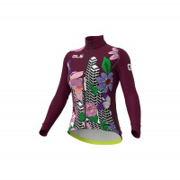 Zateplený cyklistický dres Alé dámsky PR-R City fialový