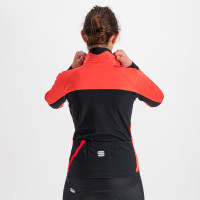 Zimná cyklistická bunda dámska Sportful Fiandre Medium červený grepfruit