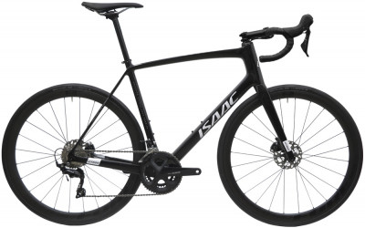 Cestný karbónový bicykel s kotúčovými brzdami Isaac Vitron Onyx Black 2023 Shimano 105 čierna