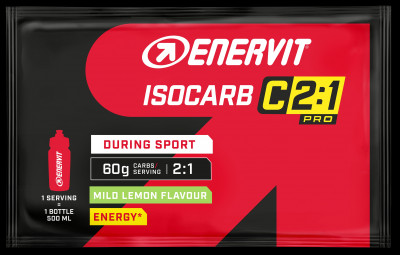 Energetický nápoj Enervit Isocarb C2:1 65 g citrón