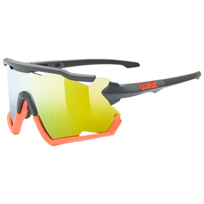 Cyklistické slnečné okuliare Uvex Sportstyle 228 sivé/oranžové