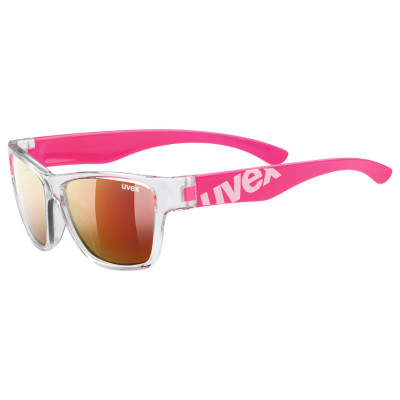 Športové slnečné okuliare detské Uvex Sportstyle 508 biele/ružové