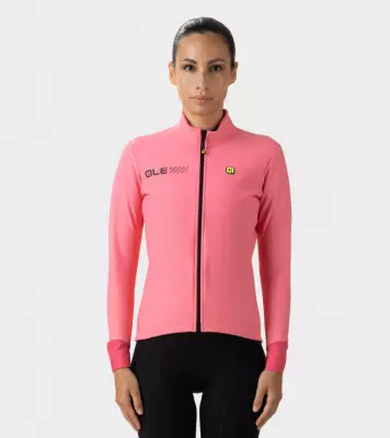 Zimná cyklistická bunda dámska Alé Cycling Fondo Plus Pragma rúžová