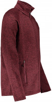 2117 - HOLM - pánský flatfleecový svetr/mikina, vínově červená