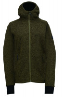 2117 - NYBO - dámská flatfleecová mikina/svetr s kapucí, khaki