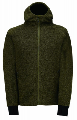 2117 -  NYBO - pánská flatfleecová mikina/svetr s kapucí, khaki M