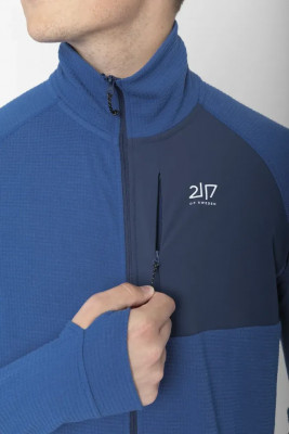 2117 of Sweden Hejsta pánská merino mikina, Blue XL