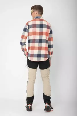 2117 of Sweden Skjortan pánská flanelová košile, Beige