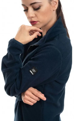 2117 of Sweden TROLLEBO dámská fleecová mikina 1/2 zip, Navy