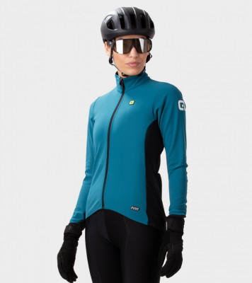 Zimná cyklistická bunda dámska Alé Future Warm R-EV1 modrá
