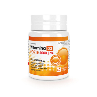 Vitamín D3 ActivLab Forte 4000 IU 60 kapsúl