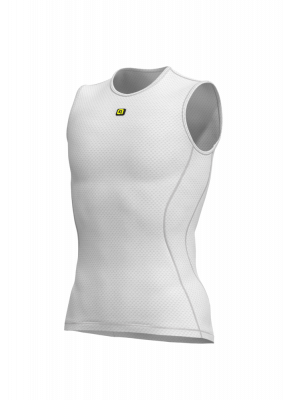 Cyklistická funkčná vrstva pánska ALÉ INTIMO VELO ACTIVE SLEEVELESS biela