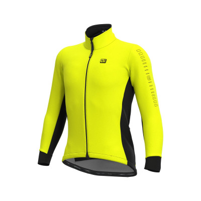 Zimná cyklistická bunda pánska ALÉ SOLID FONDO WINTER JACKET žltá Zimná cyklistická bunda pánska ALÉ SOLID FONDO WINTER JACKET žltá