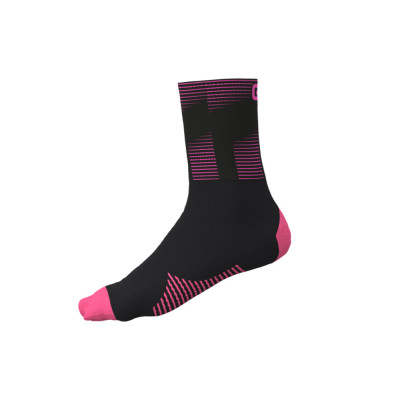 Cyklistické ponožky Alé Accessori Sprint čierne/ružové