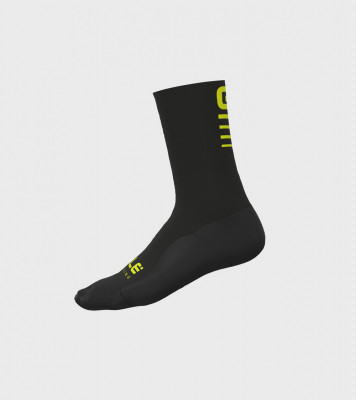 Zimné cyklistické ponožky Alé Cycling STRADA 2.0 čierne/žlté