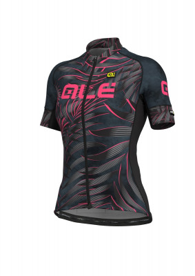 Letný cyklistický dres dámsky ALÉ GRAPHICS PRR SUNSET LADY - čierno- fluo ružový Letný cyklistický dres dámsky ALÉ GRAPHICS PRR SUNSET LADY - čierno- fluo ružový
