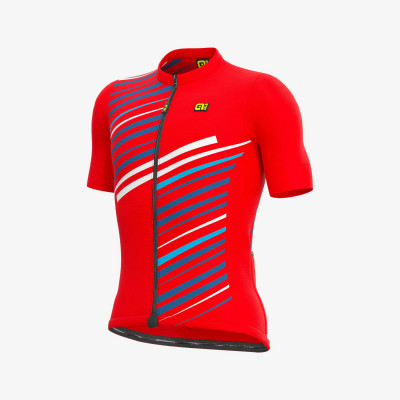 Letný cyklistický dres pánsky Alé Solid Flash červený