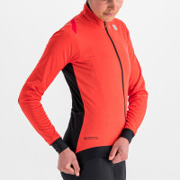 Zimná cyklistická bunda dámska Sportful Fiandre Medium červený grepfruit
