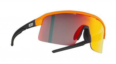 Cyklistické okuliare Neon Arrow 2.0 oranžové + Pevné púzdro, Mirror Red cat 3