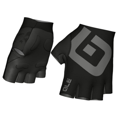 Letné cyklistické rukavice Alé Air Glove čierne/sivé