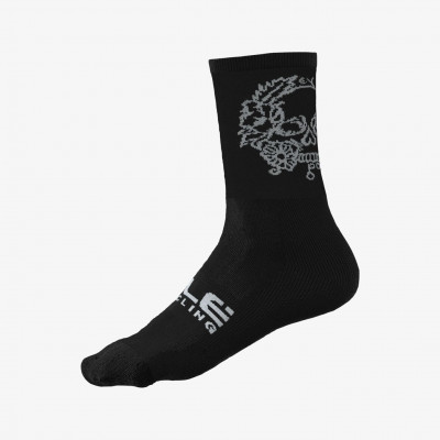 Cyklistické ponožky Alé Cycling Skull Socks čierne