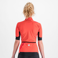 Cyklistická dámska bunda s krátkym rukávom Sportful Fiandre Light NoRain červená
