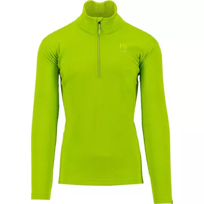 Outdoorová flíska pánska Karpos Pizzocco Half Zip limetková