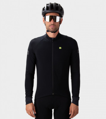 Zateplený cyklistický dres pánsky Alé KLIMATIK K-Idro čierny