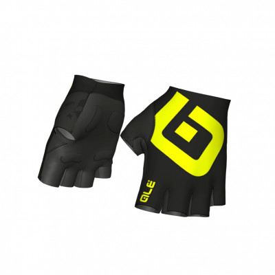 Letné cyklistické rukavice ALÉ AIR GLOVE - čierno-fluo žlté