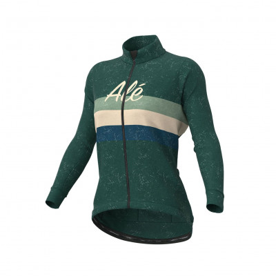 Zimná cyklistická bunda dámska ALÉ CLASSIC VINTAGE LADY JACKET zelená Zimná cyklistická bunda dámska ALÉ CLASSIC VINTAGE LADY JACKET zelená
