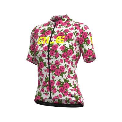 Letný cyklistický dres dámsky ALÉ GRAPHICS PRR ROSES LADY - fluo ružový Letný cyklistický dres dámsky ALÉ GRAPHICS PRR ROSES LADY - fluo ružový