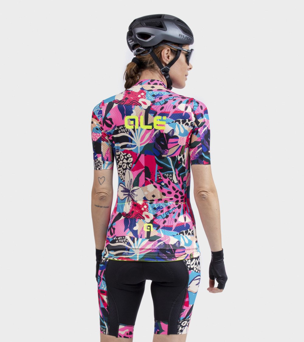 Letný dámsky cyklistický dres Alé Cycling PR-R Kenya Lady ružový