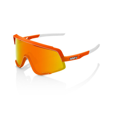 Cyklistické okuliare 100% Glendale Soft Tact Neon Orange Hiper Red Multilayer Mirror Lens oranžové