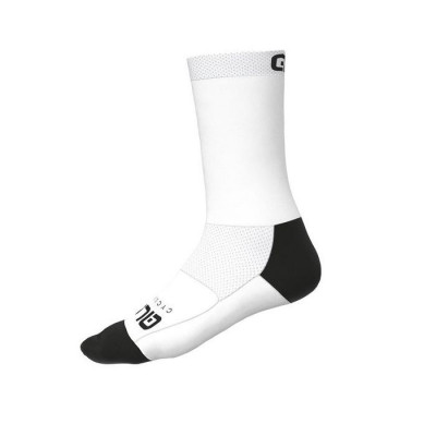 Letné cyklistické ponožky Alé Cycling Team Socks H20 biele/čierne