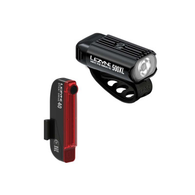 Svetlo na bicykel Lezyne Hecto Drive 500XL / Stick + Drive Pair čierne