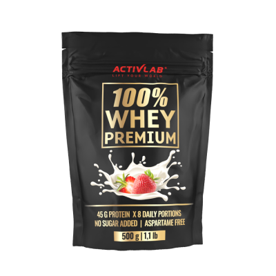Proteínový prášok 100% Whey ActivLab jahoda 500g