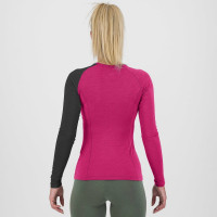 Outdoorové tričko dámske Karpos Dinamico Merino 130 s dlhým rukávom Pink/Black ružové