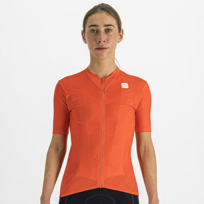 Letný dámsky cyklistický dres Sportful Flare oranžový
