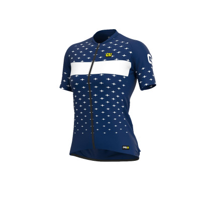 Letný dámsky cyklistický dres Alé Cycling PRR Stars Lady modrý/biely