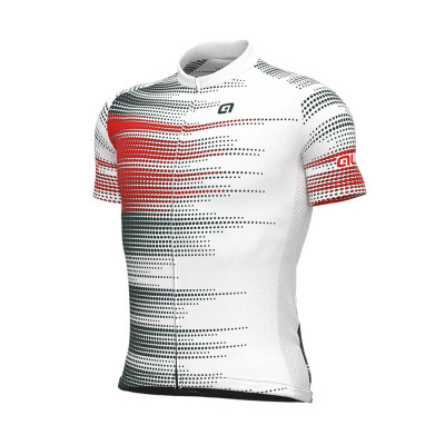 Letný pánsky cyklistický dres Alé Cycling Solid Turbo biely