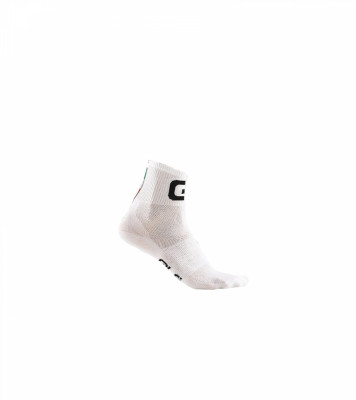 Letné cyklistické ponožky Alé Q-Skin biele