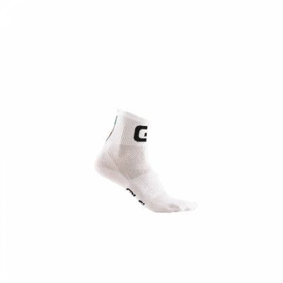 Letné cyklistické ponožky Alé Cycling Q-Skin 8 biele