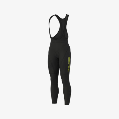 Zimné cyklistické nohavice ALÉ GRAPHICS PRR ROAD BIBTIGHTS čierna/žltá Zimné cyklistické nohavice ALÉ GRAPHICS PRR ROAD BIBTIGHTS čierna/žltá